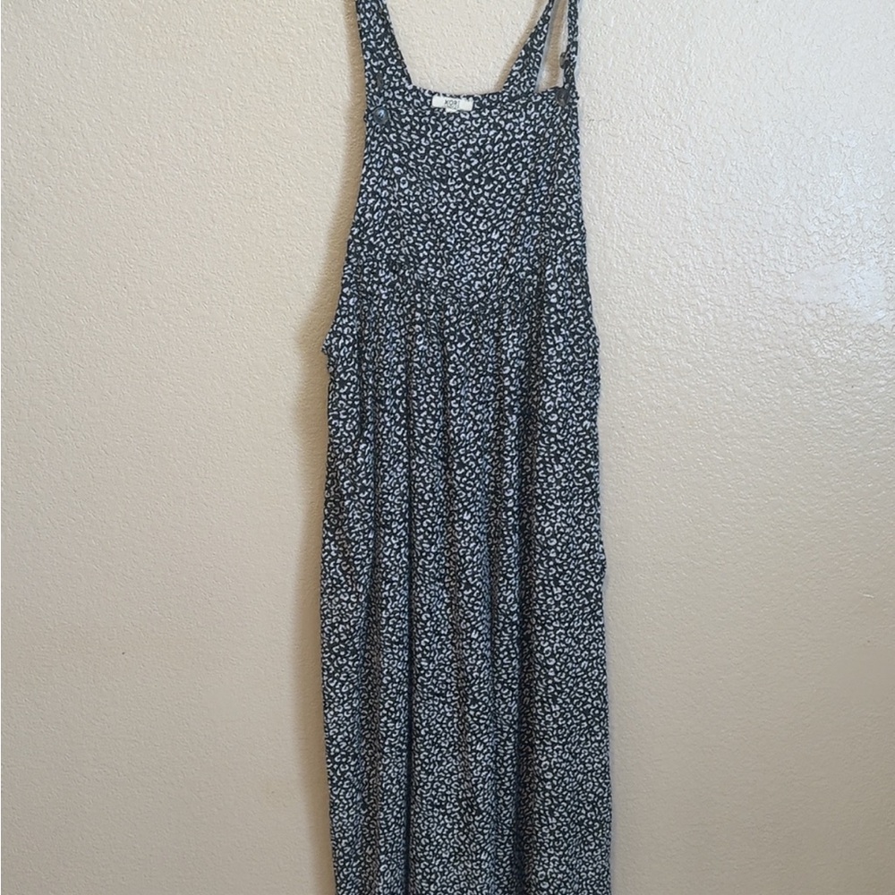 Black and white cheetah romper
